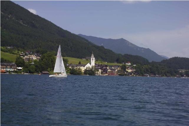 Appartementhaus Huber Abersee Exterior foto
